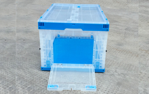 短邊開口折疊儲物65434塑料周轉(zhuǎn)箱